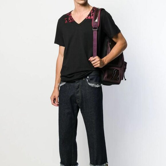 BNWT AW19 MAISON MARGIELA AIDS GLITTER PRINT TSHIRT S - Picture 11 of 14